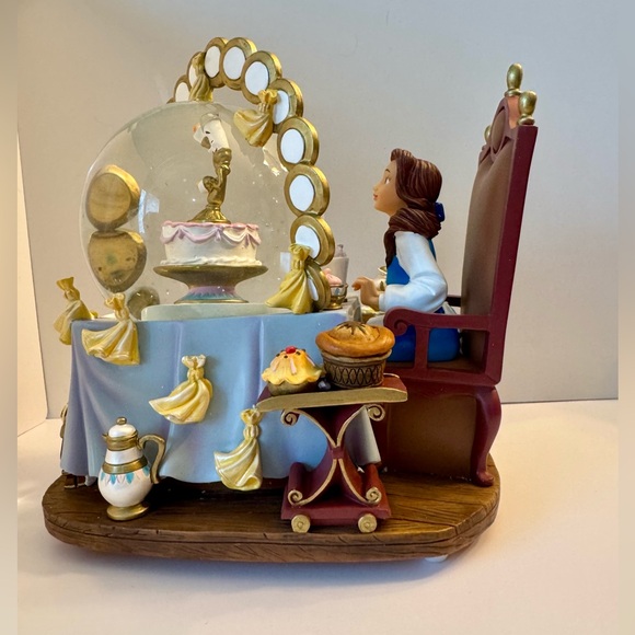 Disney’s Beauty & the Beast “Be Our Guest” Musical Snowglobe Rare Vintage - Picture 3 of 9